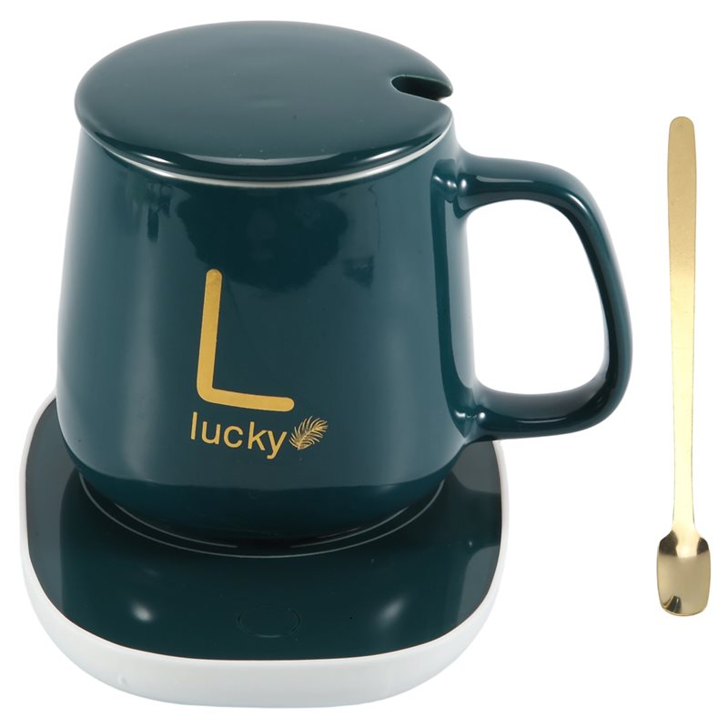 Coffee Tea Box - AEE6-USB経由で電気コーヒーを温めるカップ、ギフトボックス、加熱プレートとコーヒーカップ、温かいお茶、コーヒー、牛乳用カップ