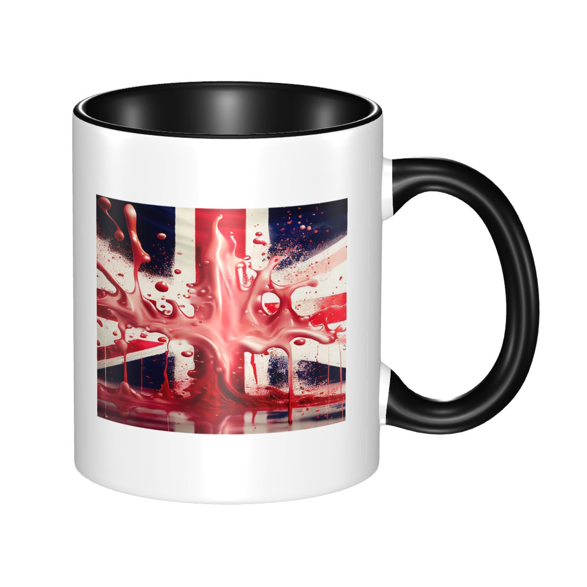 Coffee Tea Uk - 英国ユニオンジャック旗柄マグカップ 面白いセラミックコーヒーマグカップ ティーカップ ミルクカップ ドリンクウェア 女性男性向けギフト