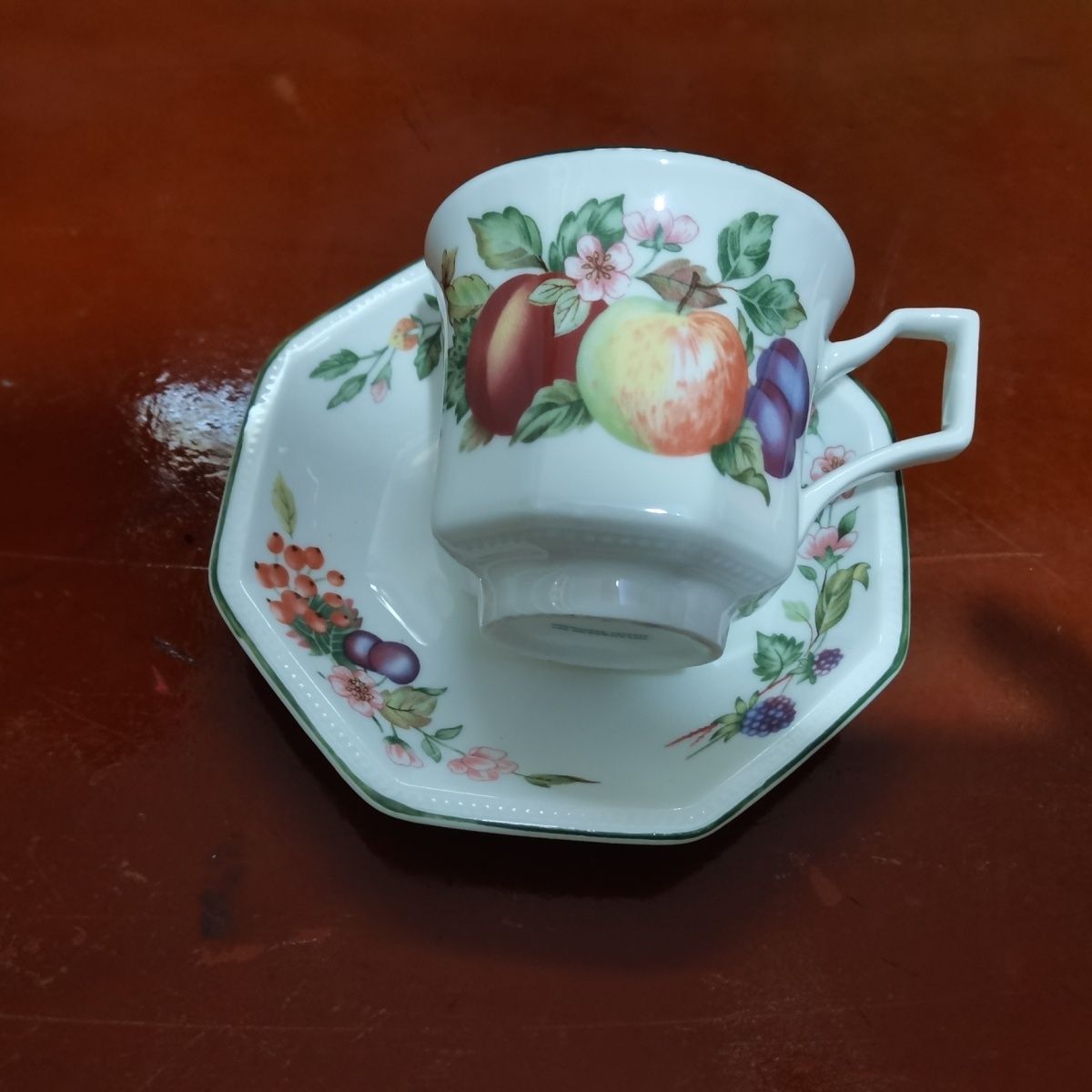 Coffee Tea Uk - オリジナルの八角形のコーヒーカップとソーサー,英国の午後のティーカップ,英国への輸出
