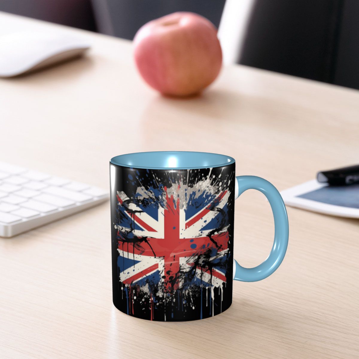 Coffee Tea Uk - 英国のユニオンジャック旗マグカップ面白いセラミックコーヒーカップティーマグカップミルクカップドリンクウェアギフト女性男性向け