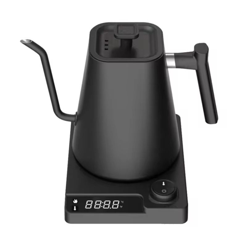 Coffee Tea Uk - ABKL-グースネック電気ケトル、正確な温度制御機能付き、コーヒーや紅茶に最適、ステンレススチールデザイン、英国プラグ