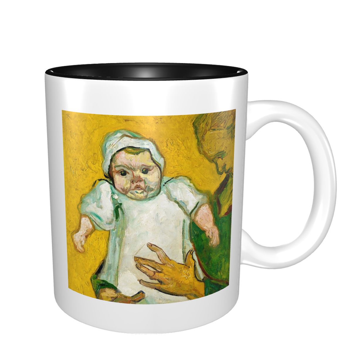 Coffee Tea Van - ヴィンセント・ヴァン・ゴッホ作「マダム・ルーリンとその子供」マグカップ 面白いセラミックコーヒーカップ ティーカップ ミルクカップ ドリンクウェア 友人へのギフト