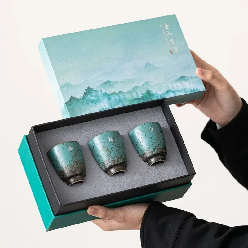 Coffee Tea Box - 日本のセラミックティーカップ,磁器ティーボウル,セラミックコーヒーマグ,ティーカップマグ,エスプレッソカップ,ギフトボックス,1セット