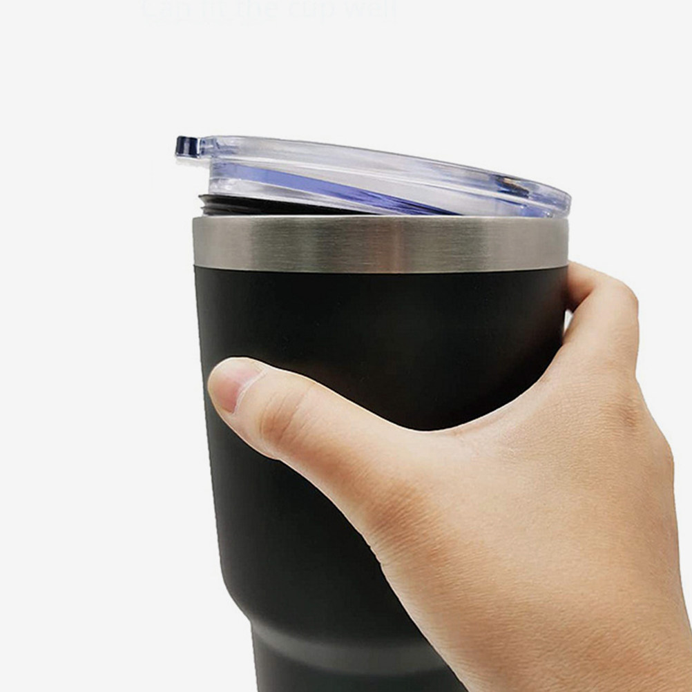 Coffee Tea Replacement - 2 個の漏れ防止タンブラー蓋透明プラスチック交換カバーコーヒーティーマグカップ用気密シールポータブル再利用可能