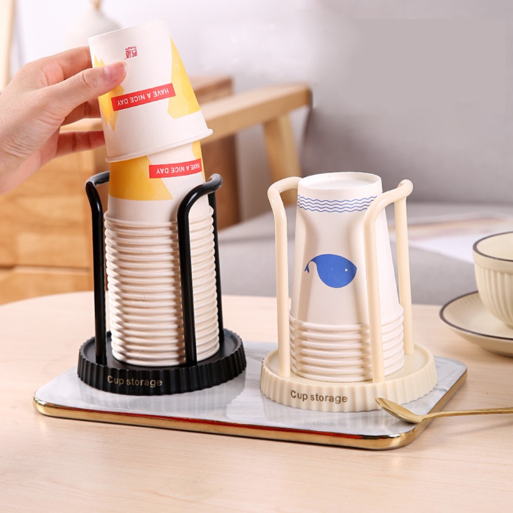 使い捨てカップホルダーデスクトップ紙コップオーガナイザークリ - Coffee Tea Cup のレビューと価格
