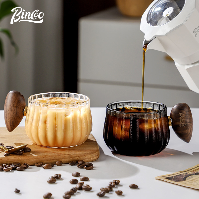 シリコンコーヒーマグ,耐熱性,ガラス,木製ハンドル付き,高炭 - Coffee Tea For Me のレビューと価格