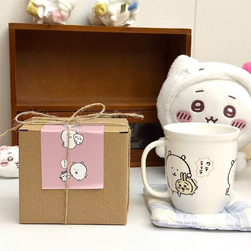 アニメちいかわジョークベア セラミックマグ ギフトボックス  - Coffee Tea Box のレビューと価格