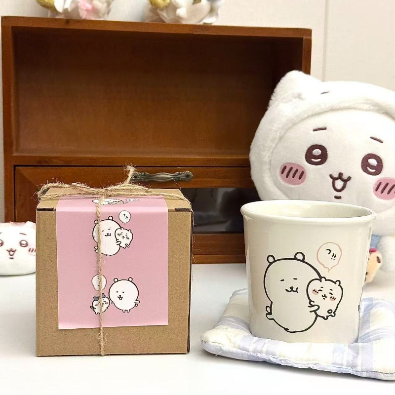 アニメちいかわジョークベア セラミックマグ ギフトボックス  - Coffee Tea Box のレビューと価格
