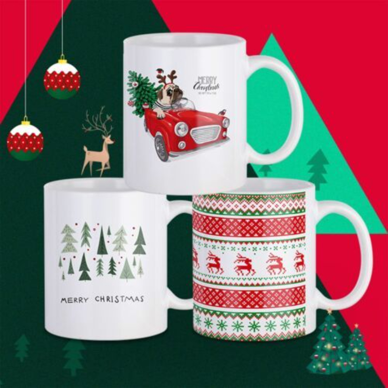 HTVRONT昇華マグカップ 無地の白いセラミック昇華カップ - Coffee Tea Latte のレビューと価格