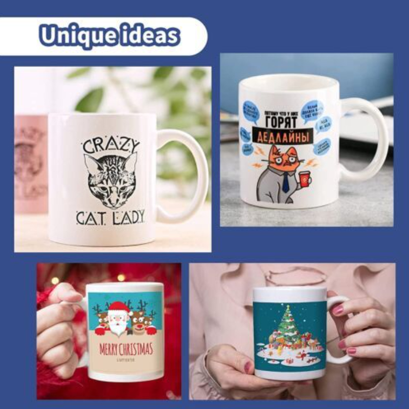 HTVRONT昇華マグカップ 無地の白いセラミック昇華カップ - Coffee Tea Latte のレビューと価格