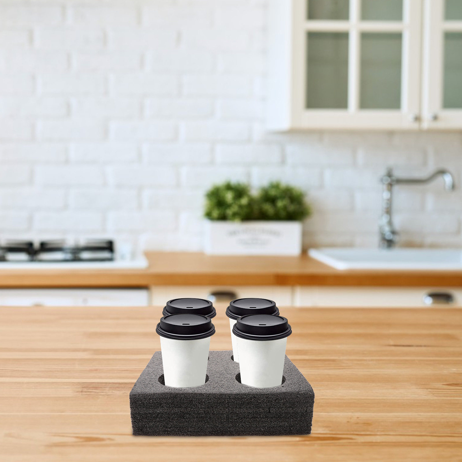 ミルクティーカップトレイ、テイクアウトコーヒーカップキャリア - Coffee Tea Cup のレビューと価格