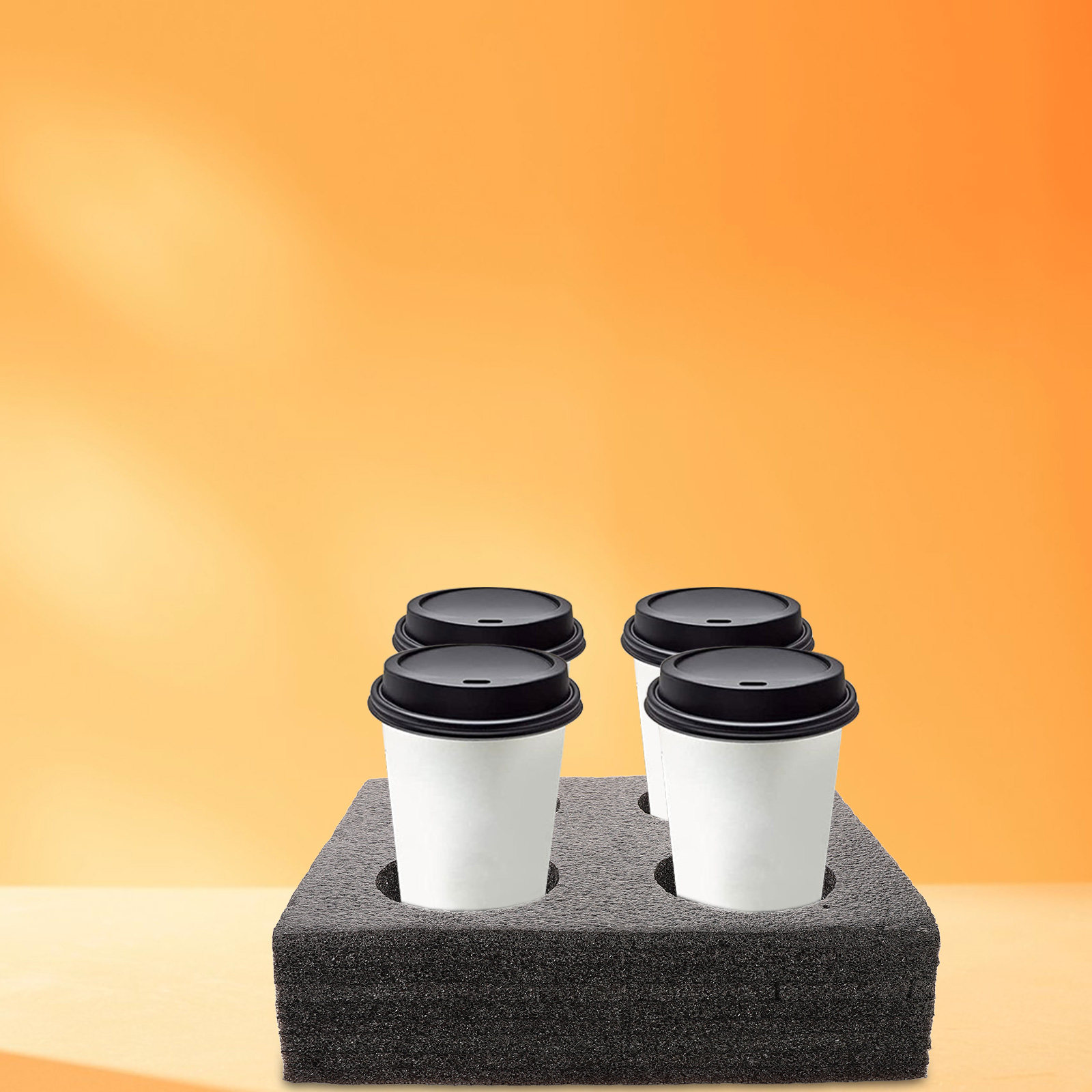 ミルクティーカップトレイ、テイクアウトコーヒーカップキャリア - Coffee Tea Cup のレビューと価格