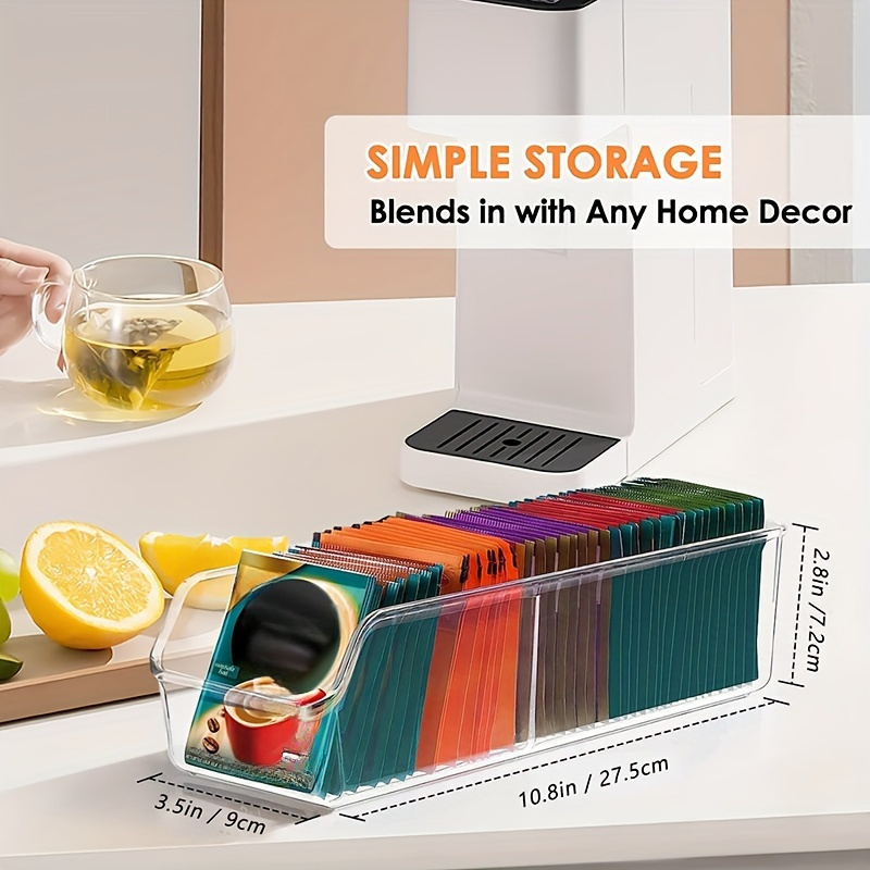 1個入り透明ティーバッグオーガナイザーボックス - 砂糖、コ - Coffee Tea Box のレビューと価格