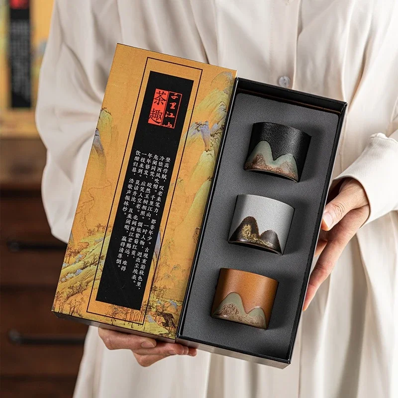 ギフトボックス、日本製セラミックティーカップ、磁器ティーボウ - Coffee Tea Box のレビューと価格