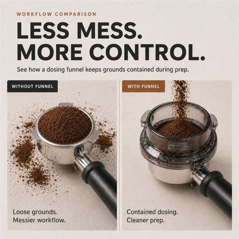 A65T-ツイストロックポルタフィルタードージングファンネル - Breville Espresso Barista Touch のレビューと価格