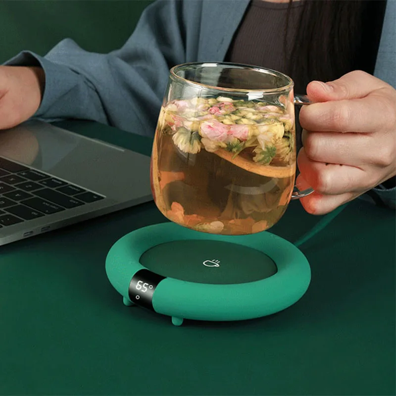 新しいコーヒーマグウォーマー電気加熱コースターホームオフィス - Coffee Tea For Me のレビューと価格