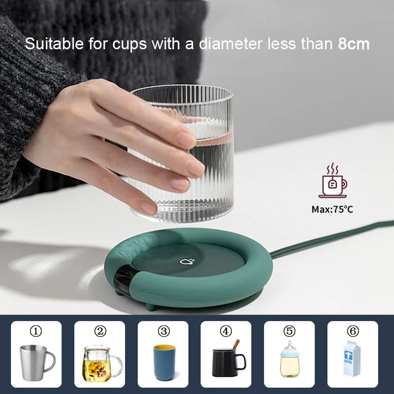 新しいコーヒーマグウォーマー電気加熱コースターホームオフィス - Coffee Tea For Me のレビューと価格