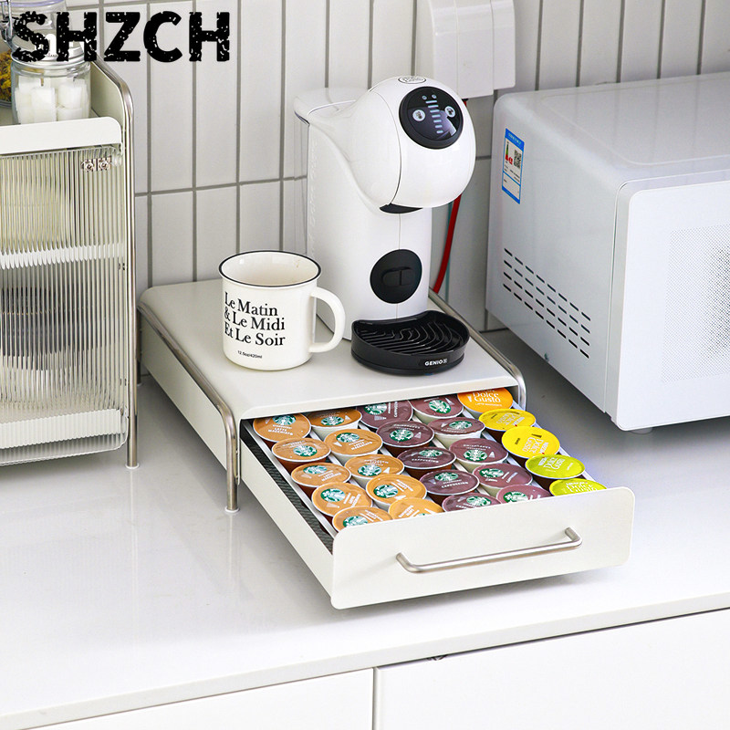 コーヒーカプセルホルダー、INSスタイルのキッチンカウンター - Coffee Tea Box のレビューと価格