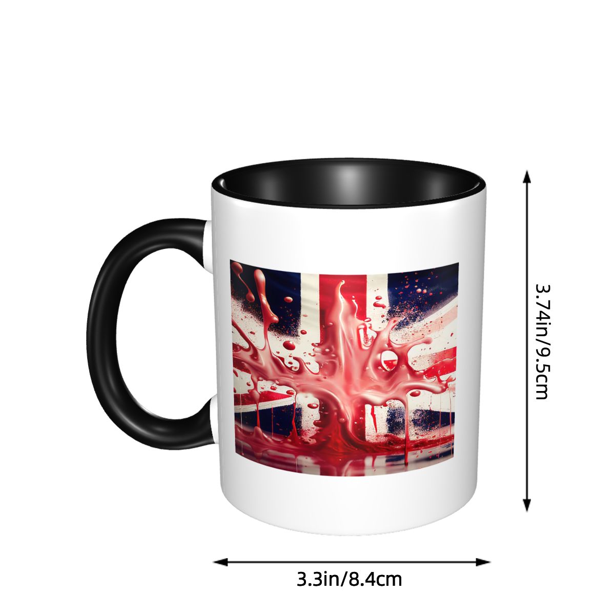 英国ユニオンジャック旗柄マグカップ 面白いセラミックコーヒー - Coffee Tea Uk のレビューと価格
