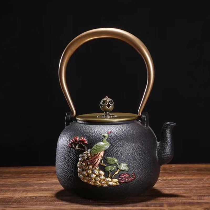1.4 日本茶ポット 絶妙な梅と竹の塗装シリーズ 鋳鉄ケトル - Cast Iron Teapot のレビューと価格