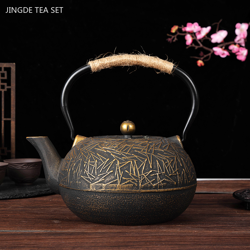 カスタマイズされた鋳鉄製ティーポット,900ml,日本のアン - Cast Iron Teapot のレビューと価格