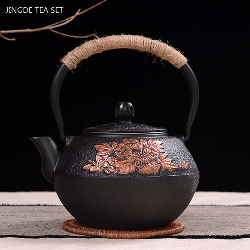 カスタマイズされた鋳鉄製ティーポット,900ml,日本のアン - Cast Iron Teapot のレビューと価格