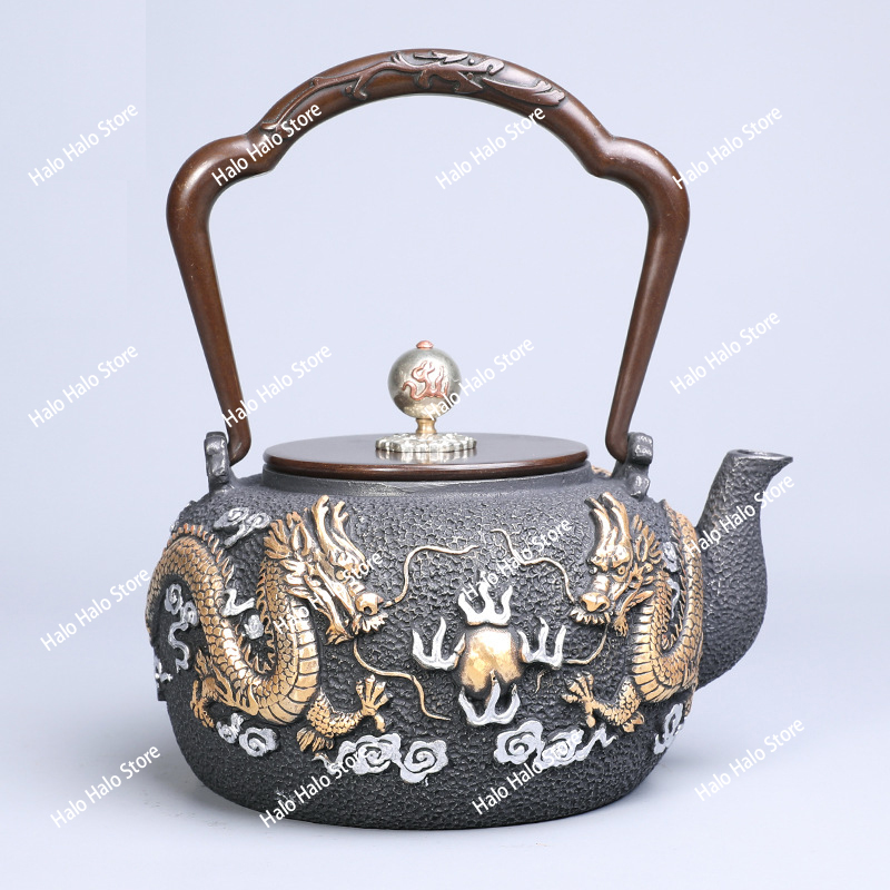 双龍珠鉄鍋 日本製鋳鉄急須 レトロケトル - Cast Iron Teapot のレビューと価格