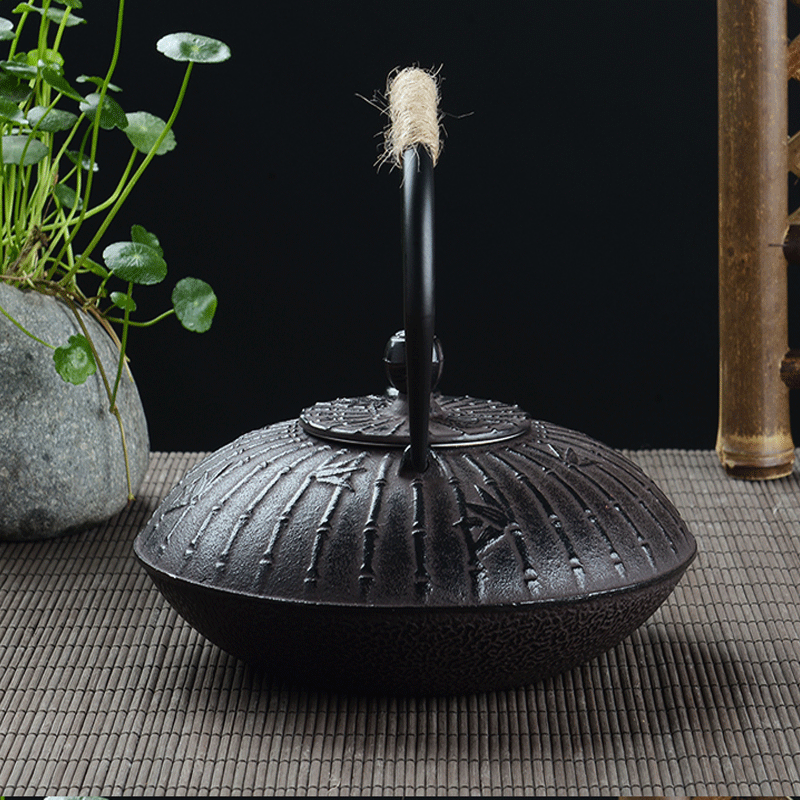 レトロ900ml鋳鉄製ティーポット 日本製鉄瓶 黒色金属製茶 - Cast Iron Teapot のレビューと価格