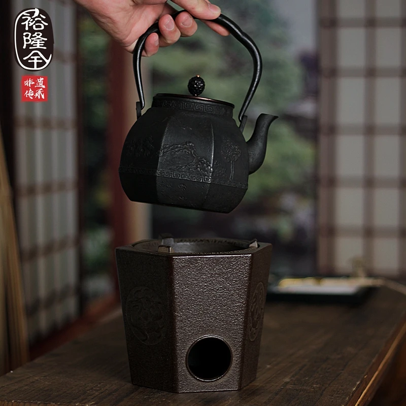 鋳鉄製ティーポットウォーマーストーブ 炭火焚きアルコールスト - Cast Iron Teapot のレビューと価格