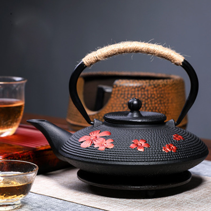 鋳鉄梨の花竹の葉ティーケトル、ティーポット、ティーアクセサリ - Cast Iron Teapot のレビューと価格