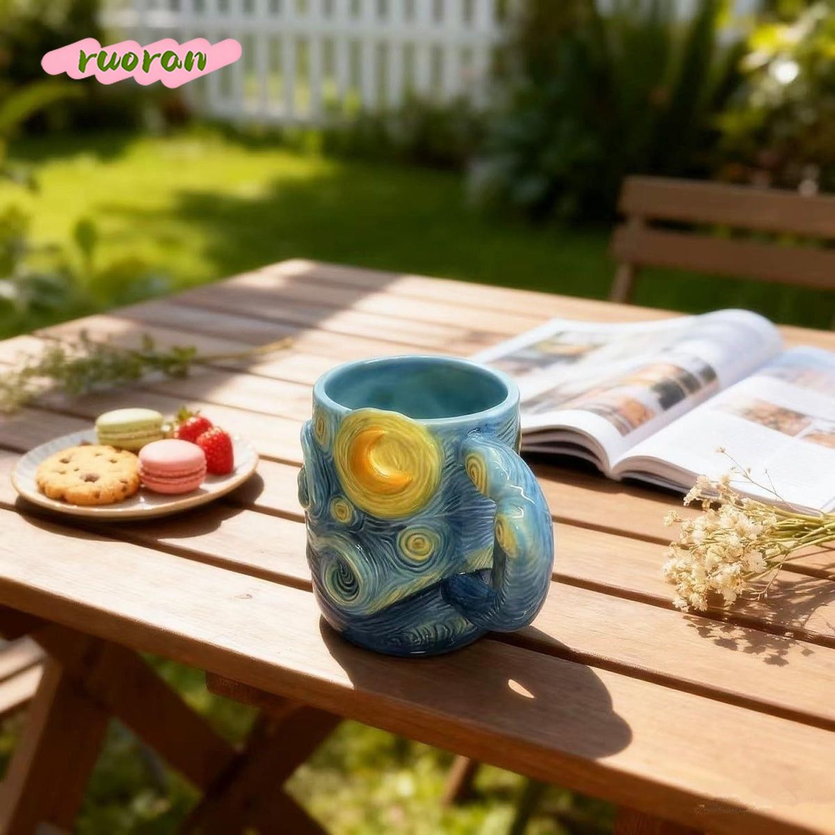 ゴッホの星月夜マグカップ、クリエイティブなウォーターカップ、 - Coffee Tea Van のレビューと価格