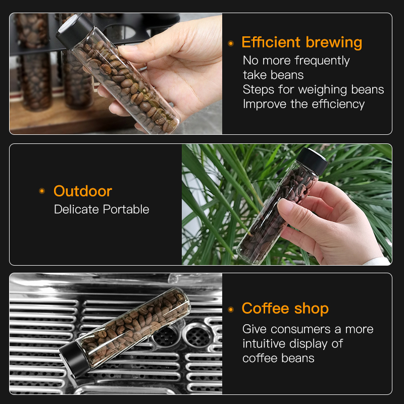 AliKisscafe コーヒー豆収納容器ディスプレイラック - Coffee Tea Box のレビューと価格
