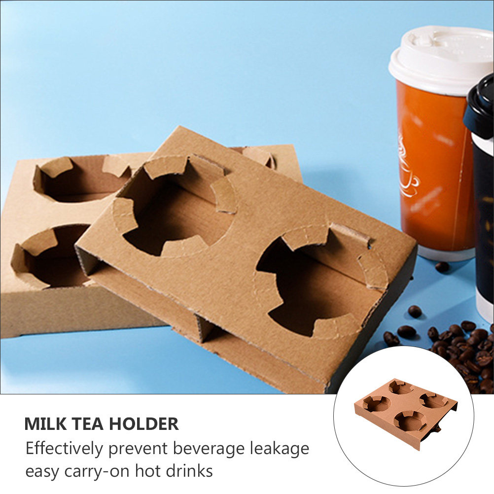 10 個環境に優しい生分解性紙ドリンクキャリアトレイコーヒー - Coffee Tea Cup のレビューと価格
