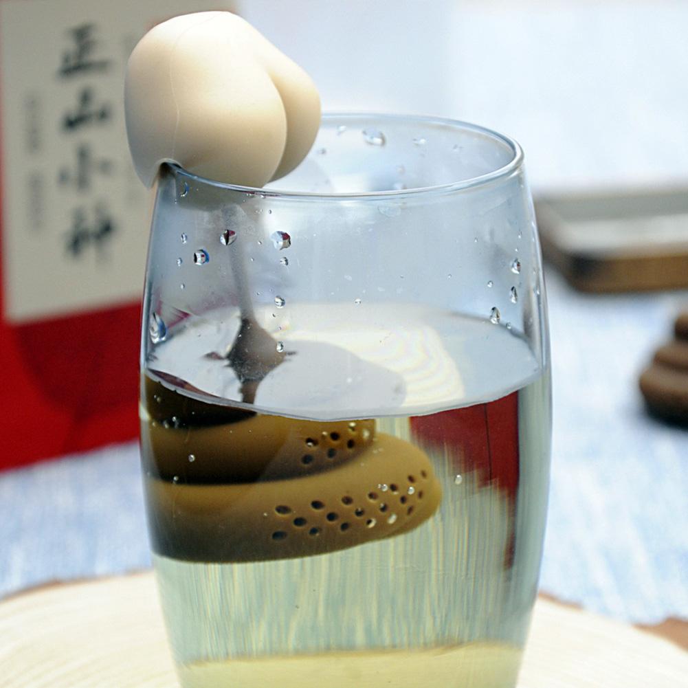 シリコン製茶こし　斬新なうんち型　再利用可能なおもしろいハー - Coffee Tea Infuser のレビューと価格