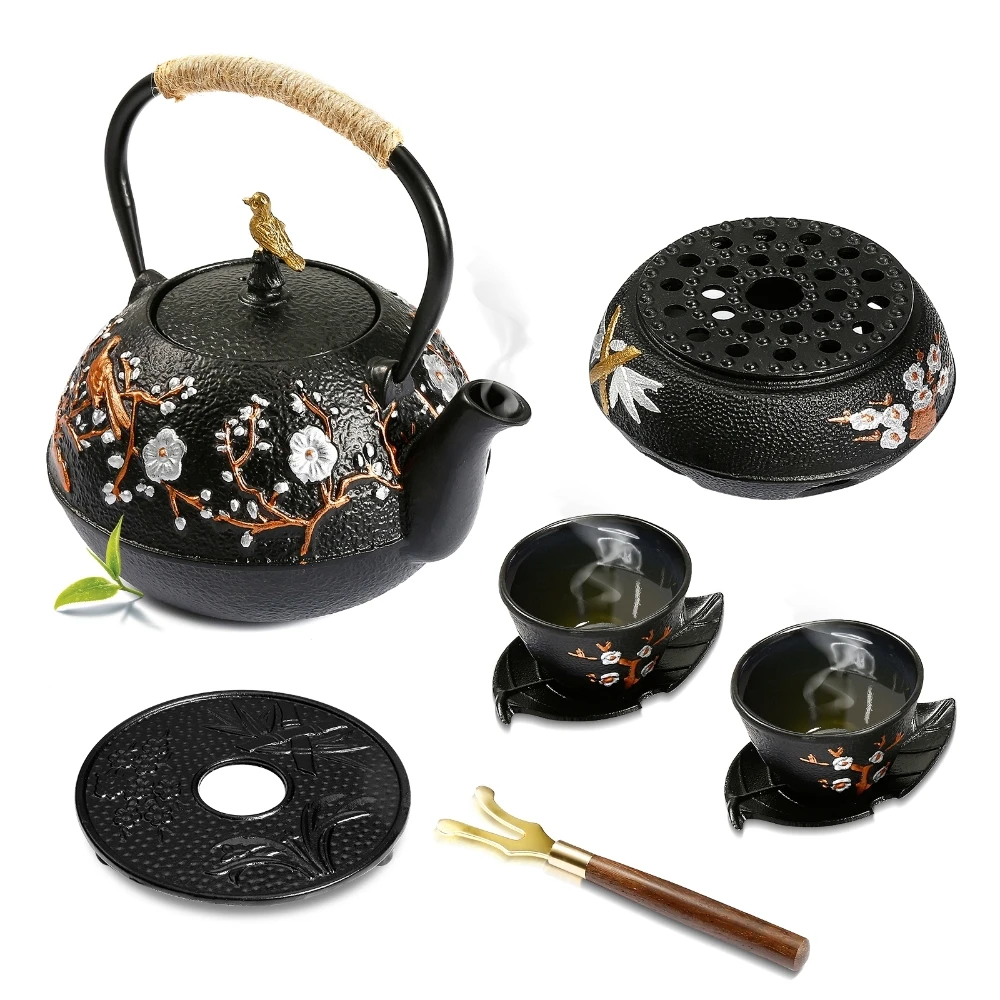 鋳鉄製ティーポットセット、アルコールストーブ/ティーポットパ - Cast Iron Teapot のレビューと価格
