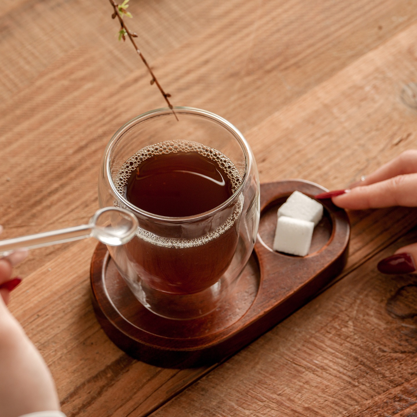 アメリカンダブルウォールガラスコーヒーマグ ボロシリケートカ - Coffee Tea Latte のレビューと価格