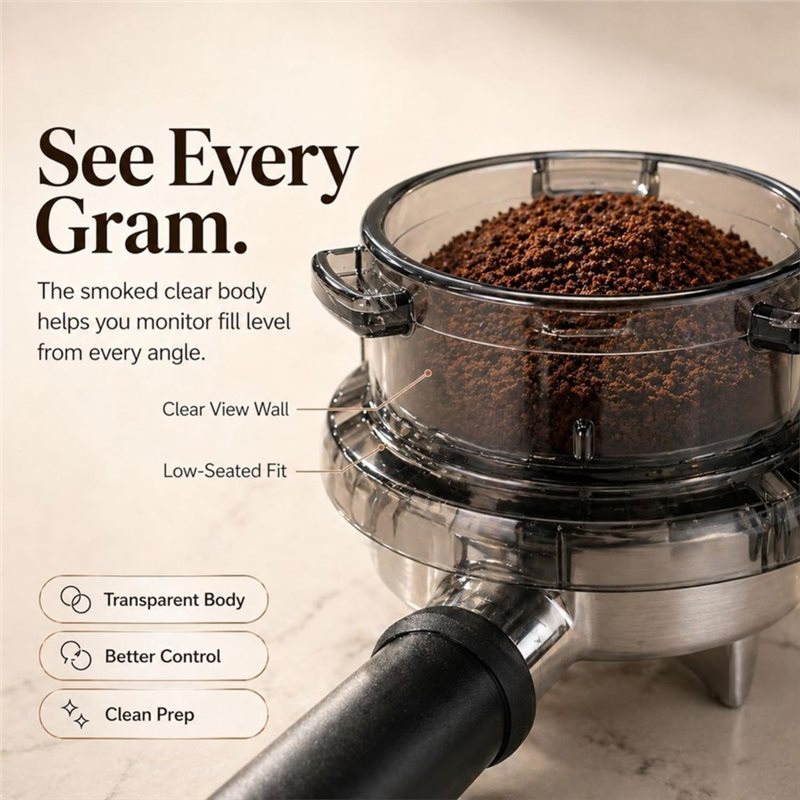 24時間ホットセール ツイストロック式ポルタフィルターファン - Breville Espresso Barista Touch のレビューと価格